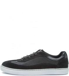 Кеды из натуральной кожи и замши с перфорацией Tommy Hilfiger