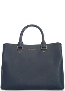 Кожаная сумка с двумя отделами Michael Michael Kors