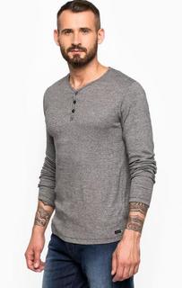 Хлопковая футболка с вырезом на пуговицах Wrangler