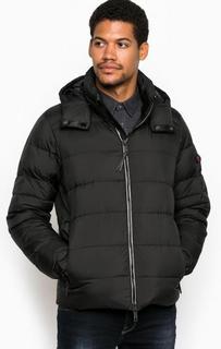 Короткий пуховик со съемным капюшоном Strellson