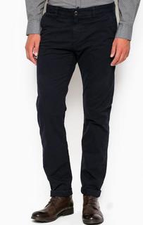 Синие брюки чиносы из хлопка Lerros