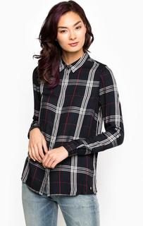 Блуза из вискозы в клетку Tom Tailor Denim