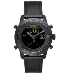 Кварцевые часы с электронными функциями Fossil