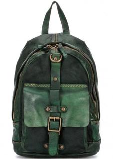 Зеленый кожаный рюкзак Campomaggi