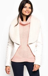 Дубленка из полиэстера и вискозы Glamorous