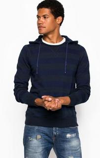 Толстовка из хлопка в полоску с карманом-кенгуру Scotch&Soda