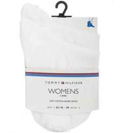Комплект из двух пар белых хлопковых носков Tommy Hilfiger