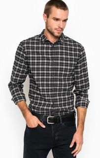 Рубашка из хлопка в клетку с карманом Jack & Jones