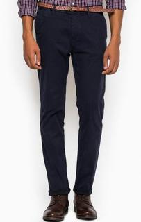 Синие брюки чиносы из хлопка с ремнем Scotch&Soda