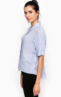 Блуза из вискозы прямого кроя Tom Tailor Denim