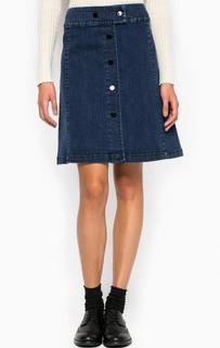 Джинсовая юбка на кнопках Pennyblack