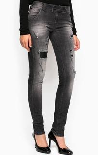Зауженные рваные джинсы с высокой посадкой MET