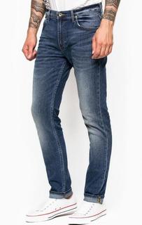 Синие зауженные джинсы Lee
