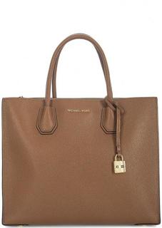 Кожаная сумка с двумя отделами Michael Michael Kors