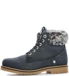 Ботинки из нубука с отделкой искусственным мехом Wrangler