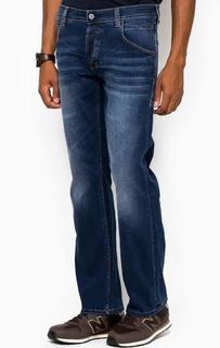 Прямые синие джинсы с застежкой на болты Mustang