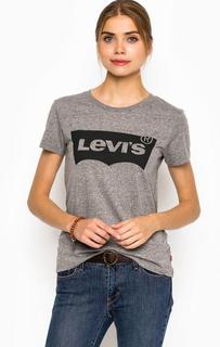 Серая футболка с логотипом бренда Levis®