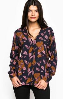 Блуза на пуговицах из вискозы Ichi