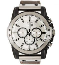 Часы круглой формы с хронографом Cerruti 1881