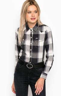 Хлопковая рубашка в клетку Wrangler