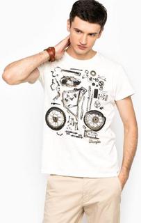 Хлопковая футболка с принтом Wrangler