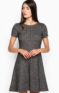 Короткое платье из хлопка и шерсти Pennyblack