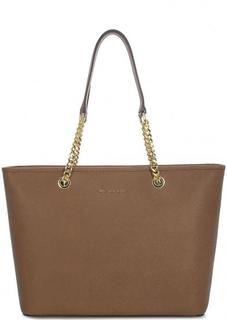 Сумка из сафьяновой кожи с двумя отделами Michael Michael Kors