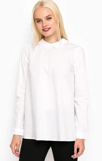 Белая хлопковая блуза свободного кроя Silvian Heach
