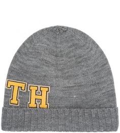 Шапка из акрила с логотипом бренда Tommy Hilfiger