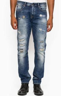 Зауженные джинсы с рваными деталями Scotch&Soda