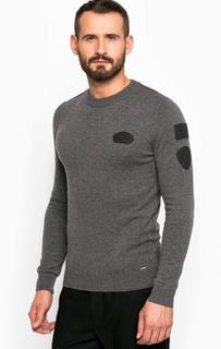 Джемпер из хлопка и шерсти с нашивками Diesel