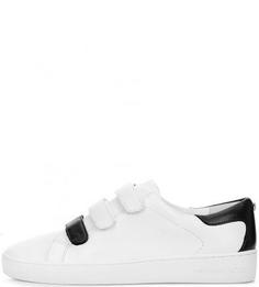 Кожаные кеды с застежкой на липучки Michael Michael Kors