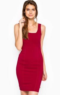 Короткое платье с глубоким вырезом на спине MET