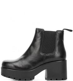 Кожаные ботильоны на каблуке Vagabond