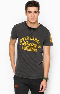 Хлопковая футболка с контрастным принтом Superdry