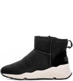 Замшевые полусапоги на плоской подошве Ash