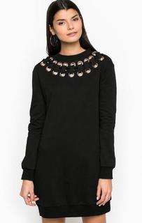 Платье-свитшот с декоративной шнуровкой Glamorous