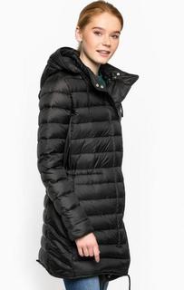 Удлиненный пуховик с капюшоном Lacoste