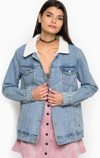 Утепленная джинсова куртка с вышивкой Glamorous