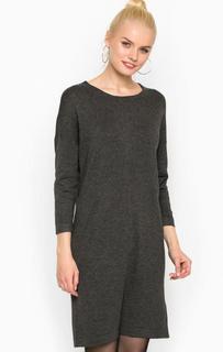 Короткое однотонное платье из вискозы Vero Moda