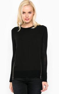 Черный джемпер из полиамида, модала и шерсти Calvin Klein Jeans