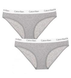Комплект из двух трусов-слипов серого цвета Calvin Klein