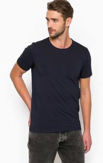 Хлопковая футболка с круглым вырезом Selected