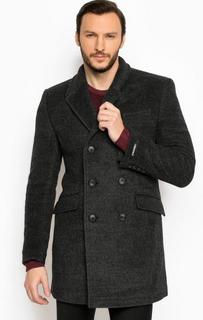 Классическое пальто из шерсти на пуговицах Lagerfeld