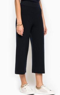 Синие капри из шерсти, полиамида и вискозы Pennyblack