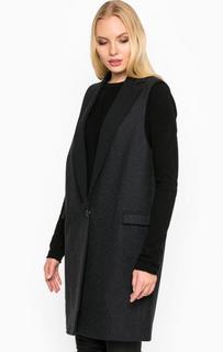 Шерстяной однотонный жилет на кнопке Replay