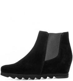 Замшевые полусапоги на танкетке Högl