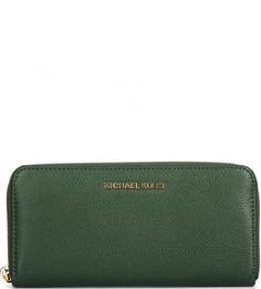 Кошелек из натуральной кожи на молнии Michael Michael Kors