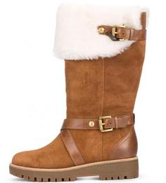 Замшевые сапоги с меховой отделкой Michael Michael Kors