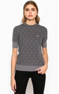 Хлопковый джемпер с короткими рукавами Fred Perry